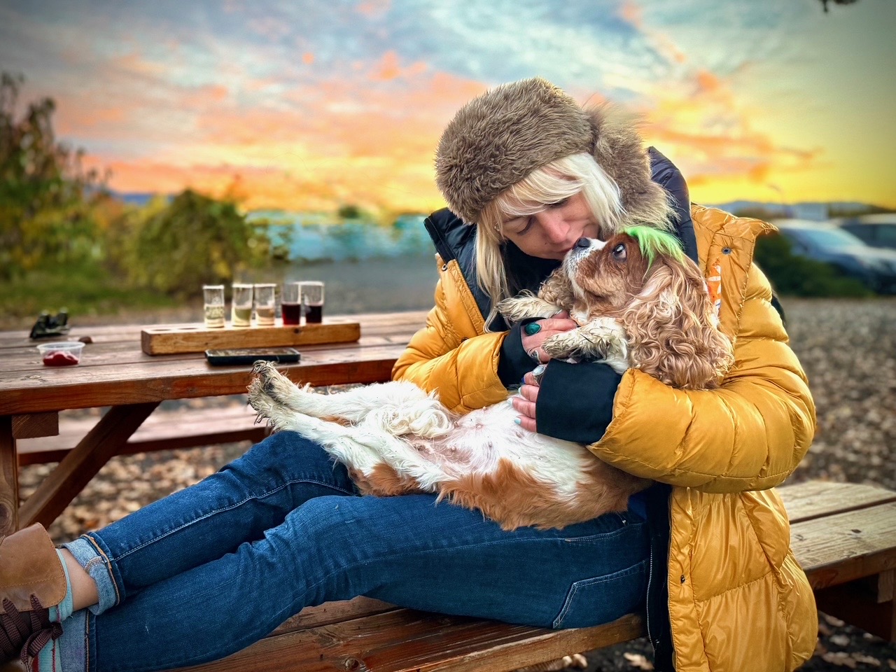 Jess and Keeper enjoying the outdoors
